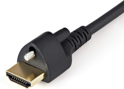 كابل HDMI بطول 2 متر (6 أقدام) من StarTech.com مع برغي قفل - 4K 60 هرتز HDR - كابل شاشة HDMI 2.0 عالي السرعة مع موصل برغي قفل للاتصال الآمن - كابل HDMI مع إيثرنت - M/M (HDMM2MLS) in Saudi Arabia