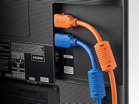 كابل Monoprice HDMI عالي السرعة - 15 قدم - أسود وكابل HDMI ممتاز معتمد 115428 - 6 أقدام - أسود، 4K@60 هرتز، HDR، 18 جيجابت في الثانية، 28AWG، YUV 4:4:4، تدفق فيديو مزدوج in Saudi Arabia