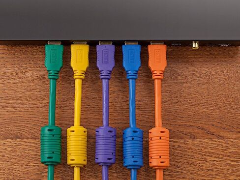 كابل Monoprice HDMI عالي السرعة - 15 قدم - أسود وكابل HDMI ممتاز معتمد 115428 - 6 أقدام - أسود، 4K@60 هرتز، HDR، 18 جيجابت في الثانية، 28AWG، YUV 4:4:4، تدفق فيديو مزدوج in Saudi Arabia