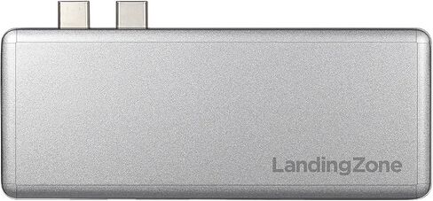 LandingZone USB Type-C Hub for MacBook Pro and MacBook Air Models A1706/A1707/A1708/A1989/A1990/A1932/A2141/A2159/A2251/A2289 Released 2016 to 2020 (Silver) in Saudi Arabia