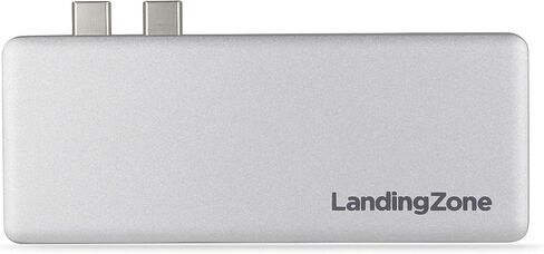 LandingZone USB Type-C Hub for MacBook Pro and MacBook Air Models A1706/A1707/A1708/A1989/A1990/A1932/A2141/A2159/A2251/A2289 Released 2016 to 2020 (Silver) in Saudi Arabia