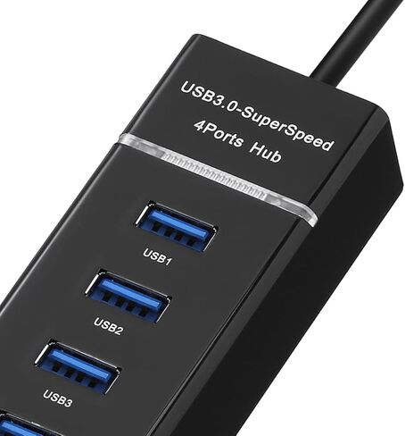 4 Port USB 3.0 Multi High Speed HUB Splitter Expansion Desktop Laptop PC Max OS in Kuwait