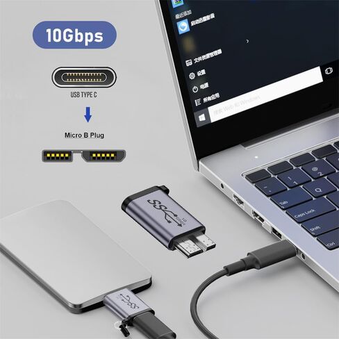 USB-C USB 3.1 Type C Female to USB 3.0 A Female Data Adapter 10Gbps Data Power for Laptop Tablet Phone in Kuwait