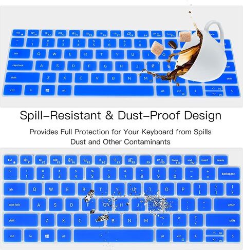 Keyboard Cover Skin for Dell Latitude 3440 5440 5430 5431 5420 14", Dell Latitude 14" 7440 7430 7420 7410, Dell Latitude 14" 9420 9430, Dell Latitude 9520 9510 7520 15.6" Keyboard Skin Protector, Blue in Kuwait