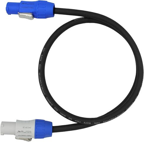 Toronce Hand-Built PowerCon Cable AC 14 AWG Power Cable for LED Screen Beam Moving Head Light Extension Speakon Cable （6Ft） in Kuwait