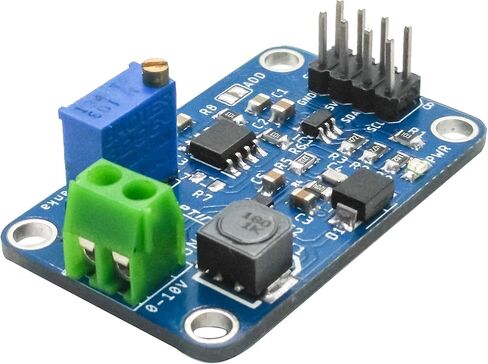 VoltPulse DA1C010BI – 0-10V DAC Module with MCP4725 | 12-Bit I2C Digital to Analog Converter with EEPROM, Boost Converter & Op-Amp | Arduino, Raspberry Pi, PLC, Automation in Kuwait