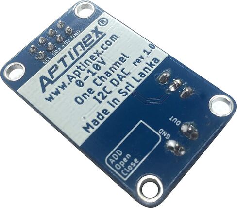 VoltPulse DA1C010BI – 0-10V DAC Module with MCP4725 | 12-Bit I2C Digital to Analog Converter with EEPROM, Boost Converter & Op-Amp | Arduino, Raspberry Pi, PLC, Automation in Kuwait