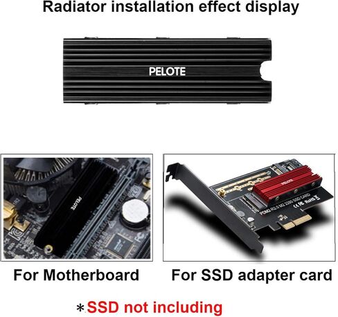 مبرد زعنفة تبريد مبرد مبرد مبرد مبرد مبرد حراري NVME/NGFF من M.2 مع وسادة حرارية من السيليكون، حوض حراري مزدوج الجوانب in Kuwait