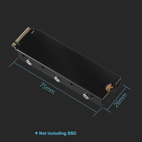 مبرد زعنفة تبريد مبرد مبرد مبرد مبرد مبرد حراري NVME/NGFF من M.2 مع وسادة حرارية من السيليكون، حوض حراري مزدوج الجوانب in Kuwait