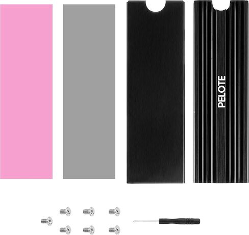 مبرد زعنفة تبريد مبرد مبرد مبرد مبرد مبرد حراري NVME/NGFF من M.2 مع وسادة حرارية من السيليكون، حوض حراري مزدوج الجوانب in Kuwait