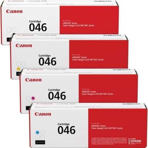 كانون خرطوشة حبر اصلية 046 اسود (1250C001)، عبوة واحدة من طابعات ليزر MF735Cdw، MF733Cdw، MF731Cdw، LBP654Cdw in Kuwait