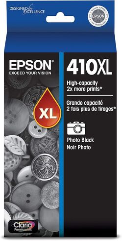 Epson 410 Claria Premium Ink High Capacity Black & Standard Color Cartridge Combo Pack (T410XL-BCS) Works with Expression XP-530, 630, 640, 7100, 830 in Kuwait