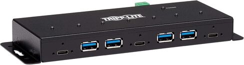 موزع USB 7 منافذ صناعية 4 USB-A و 3 USB C ESD معدني المناعات in Saudi Arabia