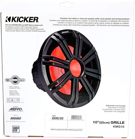 شبكة كيكر KMG10 مقاس 10 بوصة (25 سم) لمضخم الصوت KM10 وKMF10، LED، أبيض in Saudi Arabia
