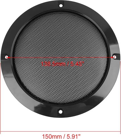 X AUTOHAUX 2pcs Grill Cover 8inch Mesh Protector Car Speaker Woofer Subwoofer Grill Black in Saudi Arabia