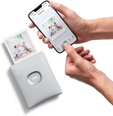 Fujifilm Instax Square Link Smartphone Printer - White - Fuji Instax Square Instant Film (20 Sheets) – Instax Link Printer Bundle (White) in Saudi Arabia