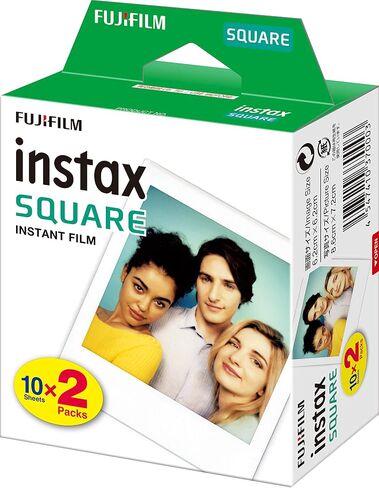 Fujifilm Instax Square Link Smartphone Printer - White - Fuji Instax Square Instant Film (20 Sheets) – Instax Link Printer Bundle (White) in Saudi Arabia