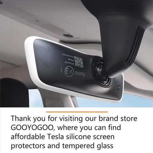 واقي شاشة GOOYOGOO وحافظة من السيليكون لجهاز Tesla Model Y/3 شاشة لمس للتحكم المركزي مقاس 15 بوصة، واقي شاشة من الزجاج المقسى، مقاوم للكسر، غطاء صديق للبشرة (زجاج مقسى + حافظة سيليكون رمادية) in Kuwait