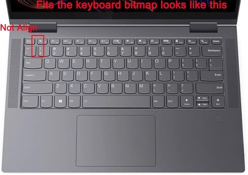غطاء لوحة المفاتيح متوافق مع Lenovo Yoga 6 13.3 بوصة، Yoga C940 C740 14 بوصة، Yoga C930 930 920 13.9 بوصة، Lenovo Flex 14 14 بوصة، Yoga 720 720S 730 13.3 بوصة، Yoga 730 15.6 بوصة (ليس لـ Flex 4/5 14 بوصة) (أومبري بينك) in Kuwait