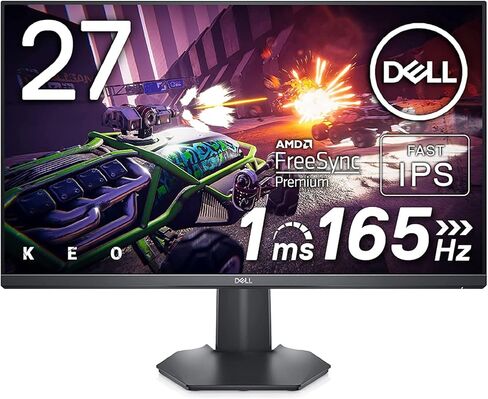 شاشة الألعاب Dell G2722HS IPS مقاس 27 بوصة 165 هرتز - (FHD) عالية الدقة بالكامل 1920 × 1080 بكسل، شاشة LCD LED، متوافقة مع AMD FreeSync Premium وNVIDIA G-Sync، HDMI، منفذ DisplayPort، إطار رفيع - أسود in Kuwait
