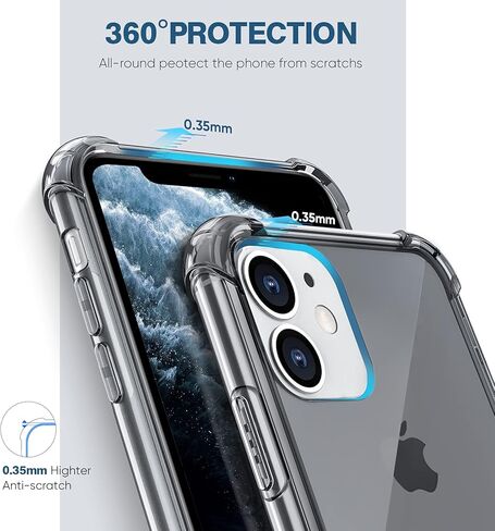 حافظة ORIbox متوافقة مع حافظة iPhone 11، مع حماية من الصدمات في 4 زوايا in Kuwait