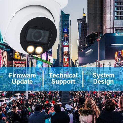 EmpireTech 4MP 1/1.8" CMOS Full Color Starlight IVS WDR AI IP Camera with 2 LEDs Fixed Lens,Motion Detection, Video MetaData, Built-in Mic, Outdoor IP67,IPC-T549M-ALED-S3 3.6MM in Kuwait