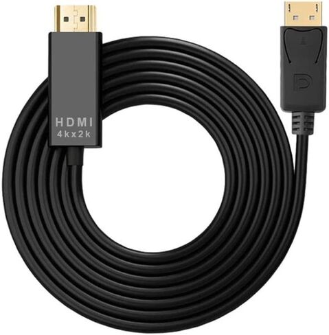 كيبل منفذ عرض الى HDMI بطول 6 اقدام، كيبل منفذ عرض الى HDMI 4K × 2K، كيبل عرض 30 هرتز الى HDMI، كيبل منفذ عرض HDMI الى كيبل HDMI in Kuwait