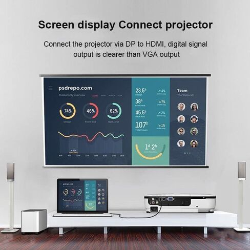 كيبل منفذ عرض الى HDMI بطول 6 اقدام، كيبل منفذ عرض الى HDMI 4K × 2K، كيبل عرض 30 هرتز الى HDMI، كيبل منفذ عرض HDMI الى كيبل HDMI in Kuwait