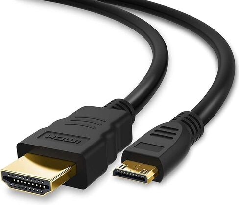 BRENDAZ HDMI Mini HDMI to HDMI Cable, Mini HDMI Connector (C) Cable Compatible with Nikon D3300 D3200 D5300 D5600 D7000 D7100 D7200 D3 D300s D3x DSLR Camera.(15-Feet) in Kuwait