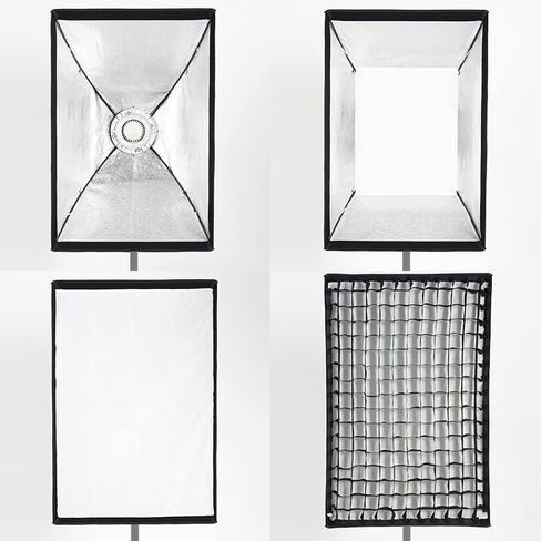 طقم إضاءة استوديو Godox MS300، فلاش ستوديو ستروب 900 وات، GN58 5600K، نظام X لاسلكي مدمج Godox 2.4G، وقت إعادة التدوير 0.1～1.8S، حامل بوينز مع صندوق سوفت بوكس ​​لشبكة قرص العسل + حامل إضاءة 110 بوصة + حقيبة in Saudi Arabia