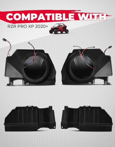 دعامات تثبيت مكبر الصوت الخلفي كيميموتو UTV للمقعد الخلفي 6.5 انش متوافقة مع بولاريس RZR برو XP 2020-2023، ملحقات حامل مكبرات الصوت، قطعتان in Kuwait