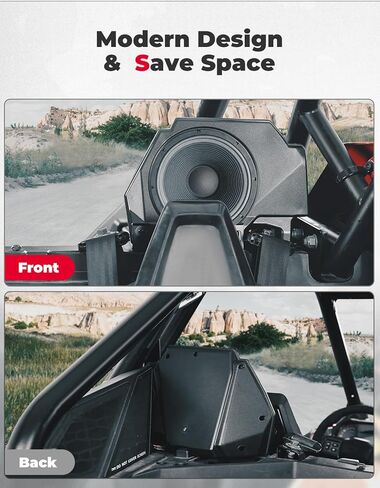 دعامات تثبيت مكبر الصوت الخلفي كيميموتو UTV للمقعد الخلفي 6.5 انش متوافقة مع بولاريس RZR برو XP 2020-2023، ملحقات حامل مكبرات الصوت، قطعتان in Kuwait