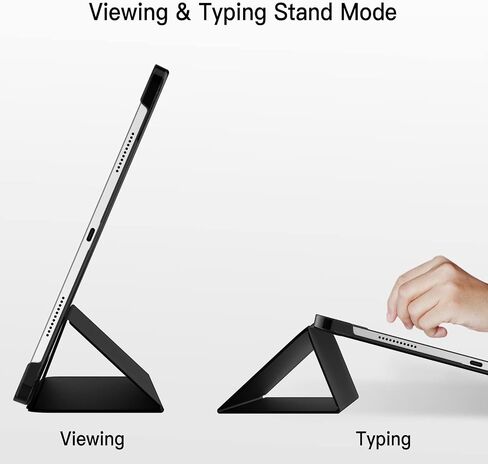 حافظة JETech لجهاز iPad Pro مقاس 12.9 بوصة (الجيل السادس/الخامس، موديل 2022/2021)، غطاء ذكي بغطاء خلفي صلب ورفيع مع تنبيه/غفو تلقائي (أسود) in Saudi Arabia