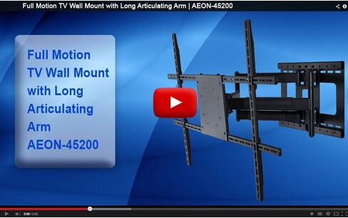 حامل حائط كامل الحركة مع امتداد بطول 32 بوصة لأجهزة التلفاز من 42 إلى 80 بوصة in Kuwait