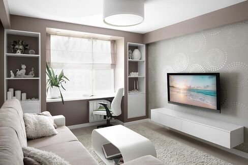 Mount-It! Heavy-Duty Fixed Tilt TV Wall Mount for 43–90 Inch Flat Screen TVs | Low Profile 1.5" Slim Design | VESA 100x100 to 800x600 | 220 lb Capacity | 8° Downward Tilt | 16"/24" Stud Installation in Kuwait