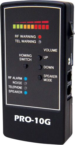 DefCon Security Products PRO-10G GPS Tracker Finder and Law-Grade Counter Surveillance Bug Sweep - Newest Professional Handheld Detection of All Active GPS Trackers, Mobile Phones in Kuwait