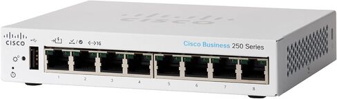 سيسكو بيزنس CBS250-8PP-D المحول الذكي | 8 منفذ جنرال إلكتريك | بو الجزئي | سطح المكتب | ضمان الأجهزة المحدود مدى الحياة (CBS250-8PP-D-NA) in Saudi Arabia