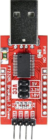 Risingsaplings FT232RL لوحة القطع سهلة التبديل 1.8 فولت 3.3 فولت 5 فولت نوع A ذكر USB إلى TTL محول مسلسل in Saudi Arabia