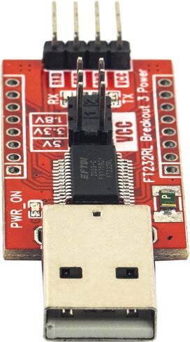 Risingsaplings FT232RL لوحة القطع سهلة التبديل 1.8 فولت 3.3 فولت 5 فولت نوع A ذكر USB إلى TTL محول مسلسل in Saudi Arabia