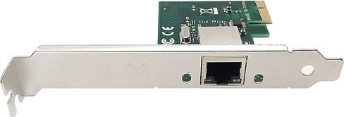 HINYSENO 4 Port RJ-45 10/100/1000Mbps PCI-Express x 4 Gigabit Ethernet Server Adapter Quad-Port Network Interface Controller Card for Intel 82576 Chipset, Compare to Intel 82576 in Kuwait