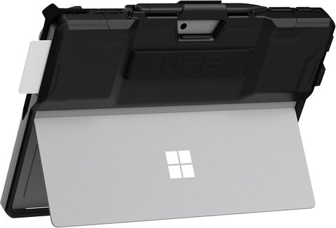 UAG Designed for Microsoft Surface Pro 9 Case Scout Black, Integrated Smart Card Reader CAC TAA Compliant DOD Military w/Pen Holder & Hand Strap Rugged Protective Cover by URBAN ARMOR GEAR in Saudi Arabia