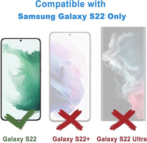 واقي شاشة iAnder [3 -PACK] لهاتف Galaxy 22 مع [إطار سهل التركيب] - واقي شاشة من الزجاج المقوى لجهاز Galaxy 22 [يدعم بصمة الإصبع] HD فائق النحافة 0.2 مم، مناسب للحافظة in Kuwait