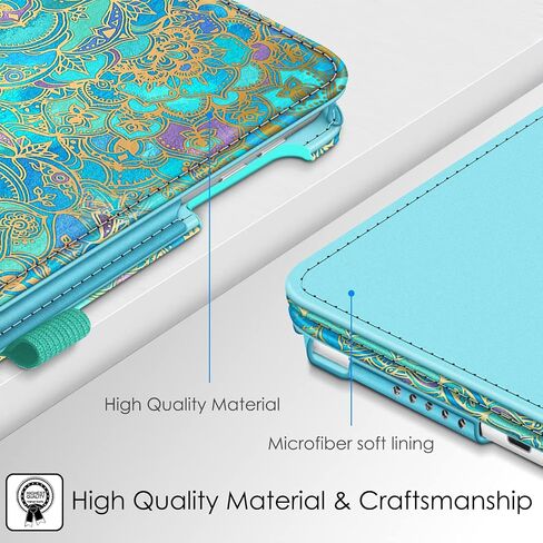 Fintie Folio Case for iPad 6th / 5th Generation (2018 2017 Model, 9.7 Inch), iPad Air 2 (9.7 Inch), iPad Air 1 (9.7 Inch) - [Corner Protection] Premium Vegan Leather Stand Cover, Shades of Blue in Saudi Arabia