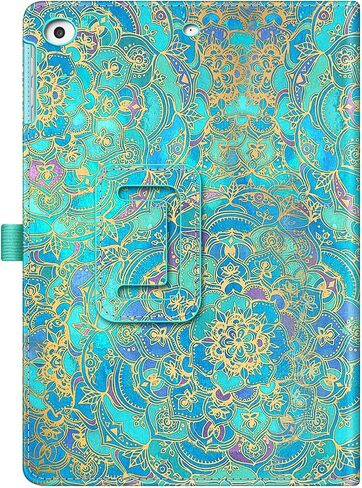 Fintie Folio Case for iPad 6th / 5th Generation (2018 2017 Model, 9.7 Inch), iPad Air 2 (9.7 Inch), iPad Air 1 (9.7 Inch) - [Corner Protection] Premium Vegan Leather Stand Cover, Shades of Blue in Saudi Arabia