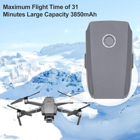 بطاريات الطيران الذكية الأصلية LKTOP بقدرة 3850 مللي أمبير في الساعة و31 دقيقة كحد أقصى لوقت الطيران ملحقات الطائرة بدون طيار لـ DJI Mavic 2 Pro/Mavic 2 Zoom Drone Quadcopter in Kuwait