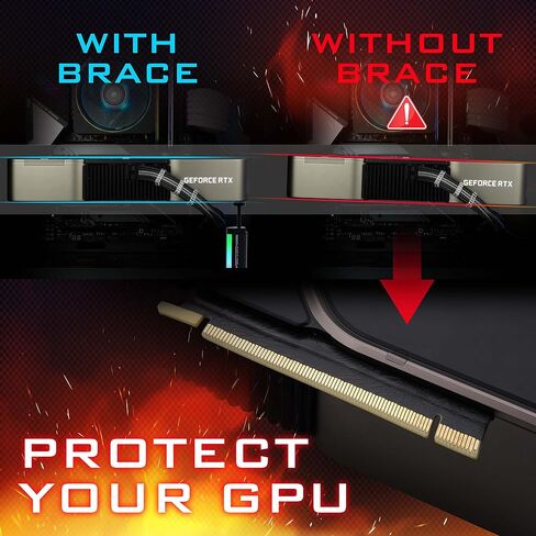 EZDIY-FAB GPU Support Bracket,Graphics Card Brace,GPU Support Stand Adjustable Height,Aluminum Video Card Sag Holder in Kuwait