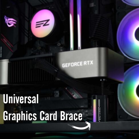 EZDIY-FAB GPU Support Bracket,Graphics Card Brace,GPU Support Stand Adjustable Height,Aluminum Video Card Sag Holder in Kuwait