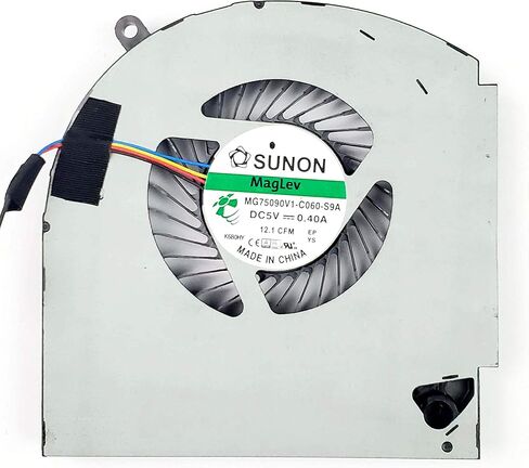 مروحة تبريد وحدة المعالجة المركزية ووحدة معالجة الرسومات الجرافيكية متوافقة مع جهاز كمبيوتر محمول ديل إليانوير 17 R4 17 R5 سلسلة ألعاب 0RVTXY 036CV9 وحدة المعالجة المركزية + مروحة مروحة مروحة GPU in Kuwait