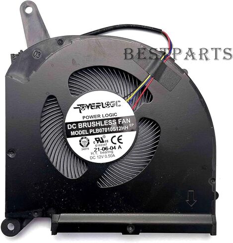 قطعة بديلة لمروحة تبريد وحدة المعالجة المركزية + وحدة معالجة الرسومات الجرافيكية الجديدة من BestParts لجيجابايت AORUS 17G YB XB WB KB SB وYC XC وYD XD KD (إصدار Intel الجيل الحادي عشر والجيل العاشر) (سمك 0.28 بوصة) in Saudi Arabia
