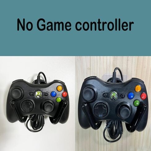 Pmsanzay 3 Pack Universal Self-Adhesive Game Controller Wall Mount Storage Organizer Stand Holder Hanger for Xbox One PS4 Switch Pro Controller,Headphone,Cables,etc - No Drilling, , Stick on in Saudi Arabia